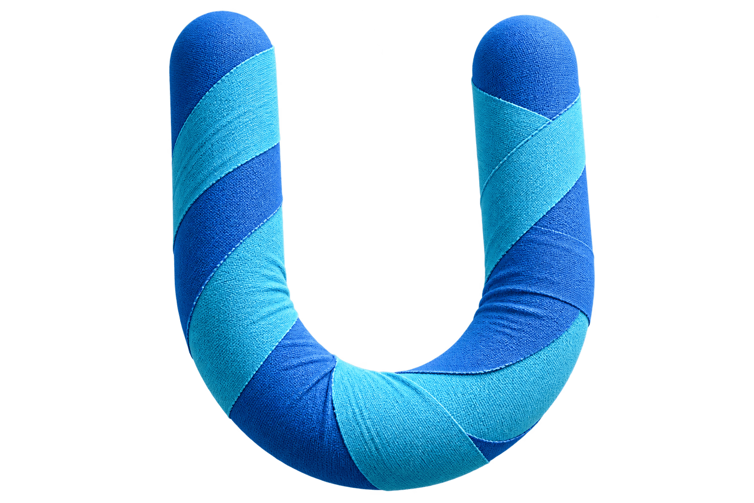 A Umovi U rendered in pale therapeutic wrap material